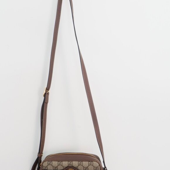 Authentic Preowned Gucci Brown GG Canvas Mini Ophidia Crossbody Bag - Picture 2 of 16